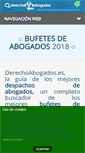 Mobile Screenshot of derechoabogados.es