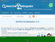 Tablet Screenshot of derechoabogados.es